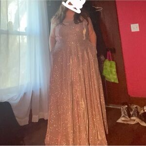 Purple Sparkly Prom Dress